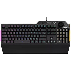 Asus TUF Gaming K1 RGB keyboard with volume knob