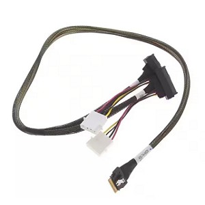 Adaptec ACK-I-SlimSASx8-2SFF-8639x4-U.3-0.8M SlimSAS x8 SFF-8654 to 2x SFF-8639 x4 U.3 Cable - 0.8m