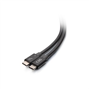 C2G Thunderbolt 4 USB-C 40Gbps M/M Cable - 1.5ft / 0.5m