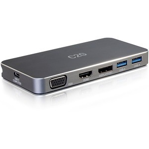 C2G USB-C Dual Monitor MST Dock Station - HDMI/DP/VGA